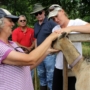 Sara Creech, right, participating in Armed to Farm